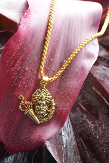 Divine Khatu Shyamji Pendant with Elegant Chain – A Sacred Symbol of Blessings and Prosperity