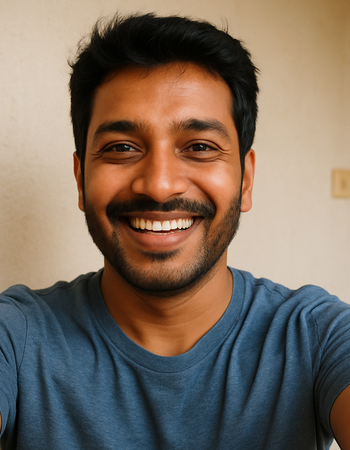 Real Indian Man Selfie Smiling