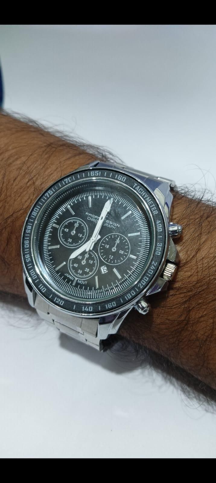HRX-Stylo Men Silver Stainless Steel Strap Watch