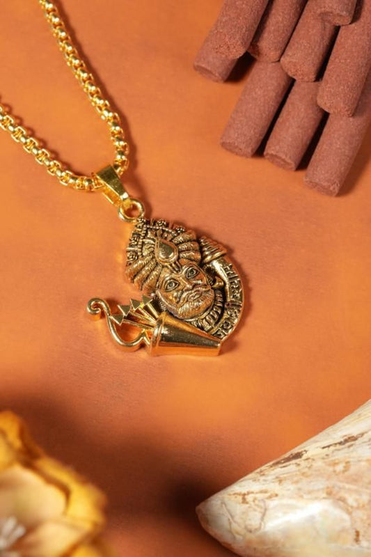 Divine Khatu Shyamji Pendant with Elegant Chain – A Sacred Symbol of Blessings and Prosperity