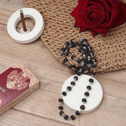 Original Karungali Mala and Trishul Pendant 2X Powerfull