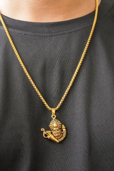 Divine Khatu Shyamji Pendant with Elegant Chain – A Sacred Symbol of Blessings and Prosperity
