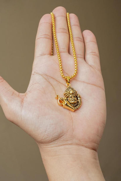 Divine Khatu Shyamji Pendant with Elegant Chain – A Sacred Symbol of Blessings and Prosperity