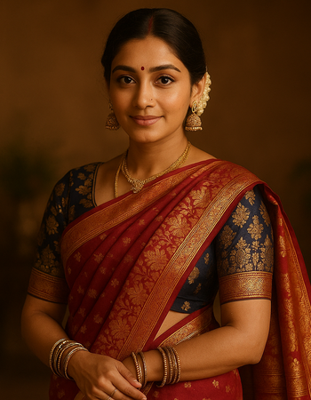 Real Indian Girl in saree